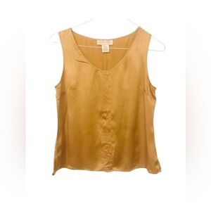 Susan Bristol champagne colored 100% silk tank top